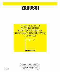 Zanussi Clothes Dryer TCS 683 LT-page_pdf